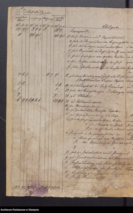 image.from.unit.number "Passenheimsche Stadt Kirchen Rechnung über Einnahme und Ausgabe"