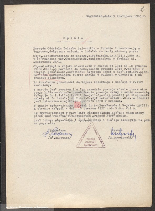 Obraz 16 z jednostki "Życiorysy powstańców wielkopolskich: J - tom lV /Jarzębowski Antoni - Jeszka Bolesław/."