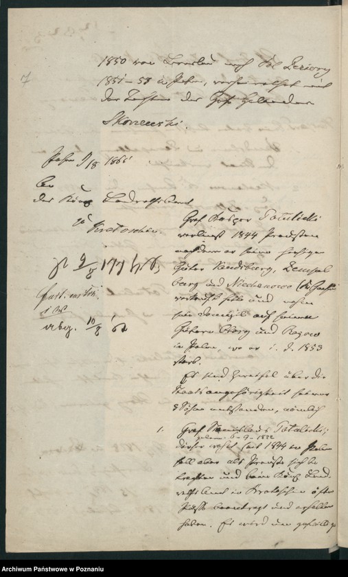 Obraz 11 z jednostki "A. betr. Gräfliche Familie Potulicki"