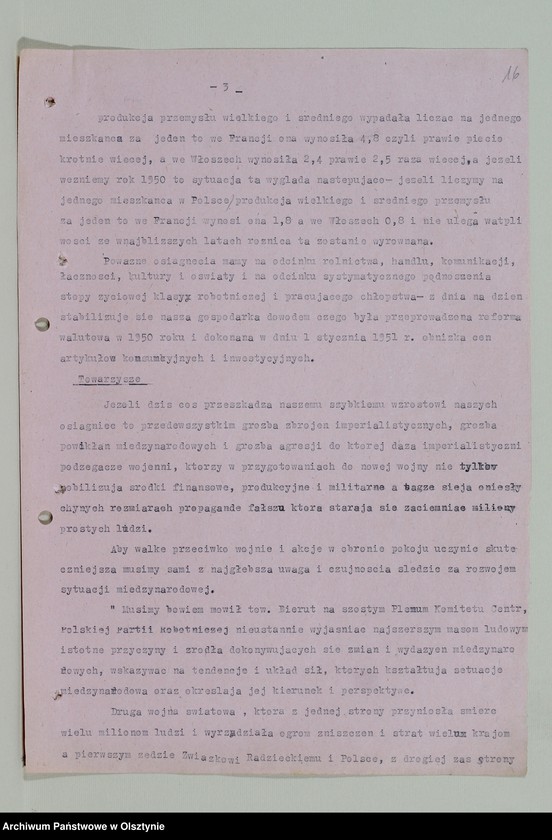 image.from.unit.number "Protokoły zebrań wyborczych /1950-1951/, posiedzeń plenarnych, egzekutywy, narad aktywu partyjnego, plany pracy, sprawozdania, ankiety sprawozdawcze /1949-1954/ Komitetu Gminnego PZPR"