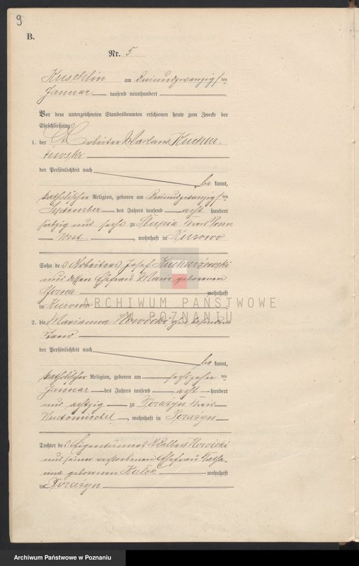 Obraz 12 z jednostki "Heiraths-Haupt-Register"
