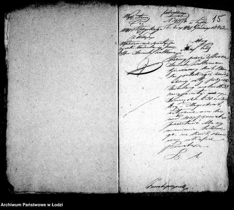 Obraz 14 z jednostki "Akta tyczące się pożyczki budowlanej Szmula Zaltzmana"