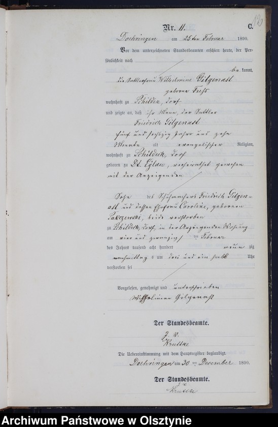 image.from.unit.number "Sterbe-Neben-Register Nr 1 - 67"