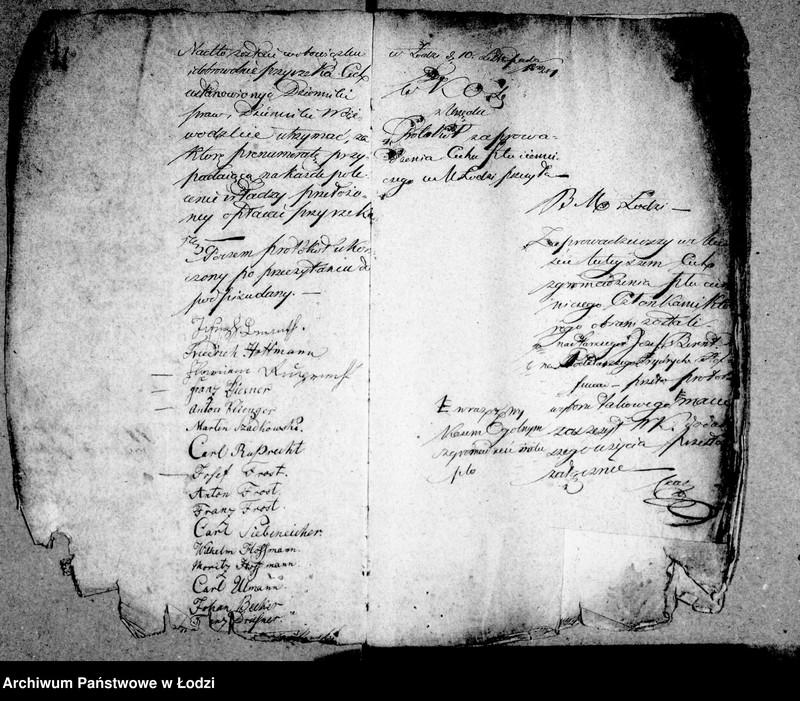 Obraz 6 z jednostki "Akta ławnika czynnego osady fabrycznej tyczące się cechu tkackiego"