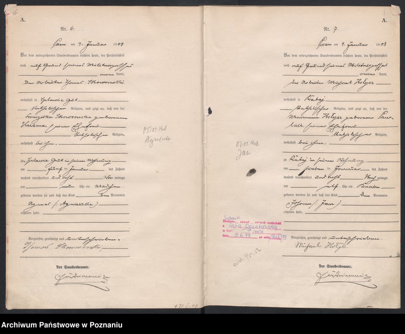 Obraz 6 z jednostki "Księga miejscowa urodzeń"