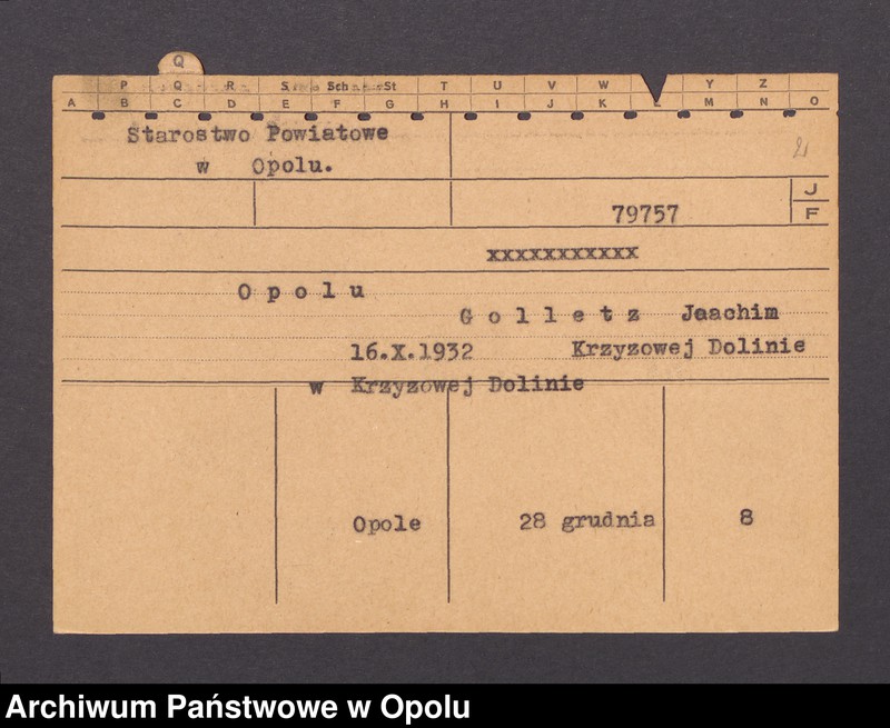 Obraz 4 z jednostki "[Drewniok Margarethe, ur. 2.6.1900 Ellguth]"