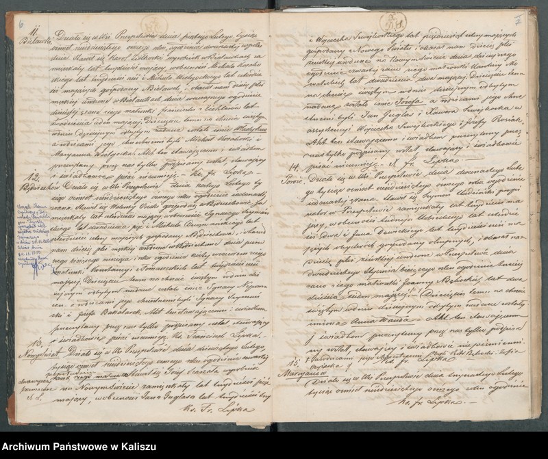 Obraz 6 z jednostki "Księga duplikat akt urodzonych, zaślubionych i zmarłych"