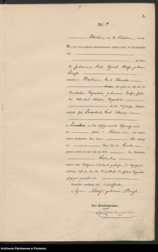 Obraz 12 z jednostki "Geburts-Haupt-Register"