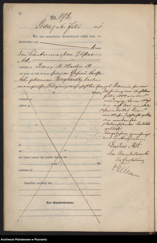 Obraz 17 z jednostki "Księga zgonów t. III"