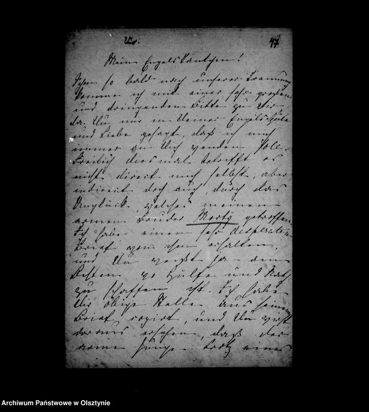 image.from.unit.number "/Fragmente v. Briefen der Violet Swiney, geb. Gfin Schlippenbach aus Sallingen England an Anna Gfin Lehndorff geb. Hahn/"