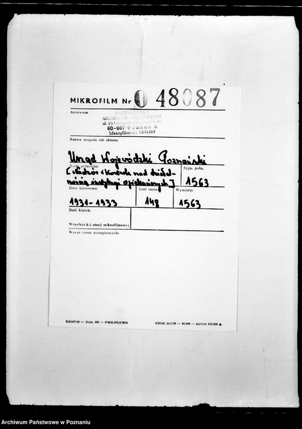 Obraz 2 z jednostki "/Nadzór i kontrola nad działalnością instytucji opiekuńczych/"