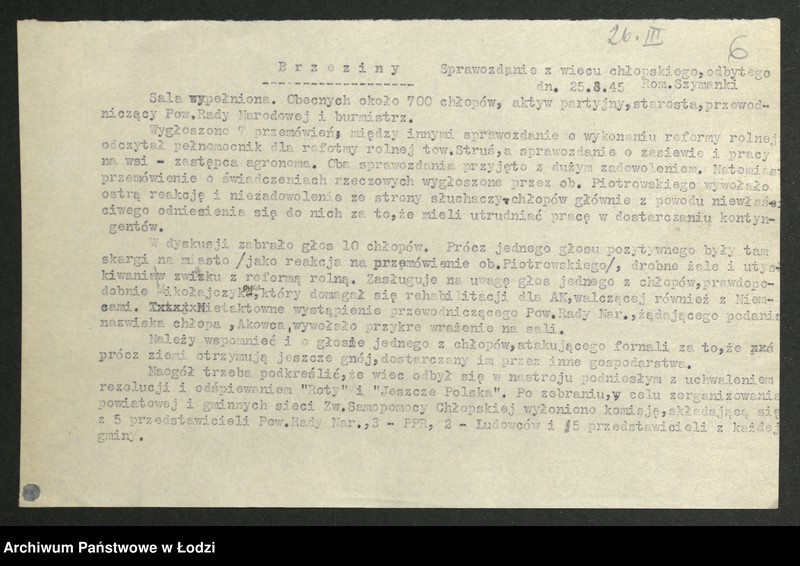 Obraz 7 z jednostki "Sprawozdania [i protokoły] z przeprowadzonych wieców [z załącznikami]"