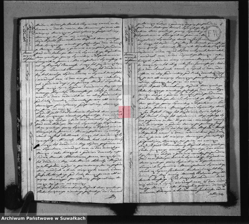 image.from.unit.number "Akta stanu cywilnego zeszłych w gminie seyneńskiey od 1-go stycznia 1815 roku."