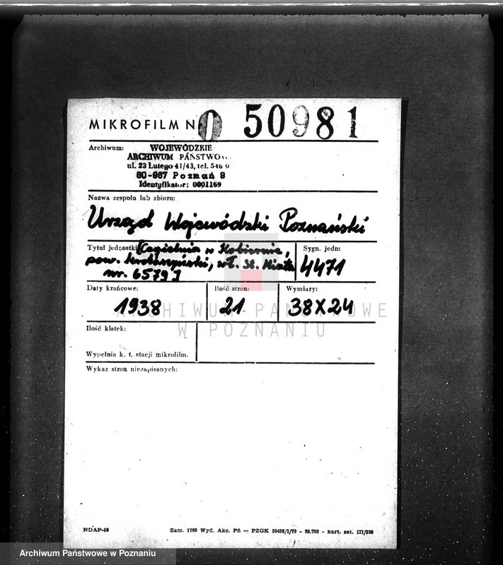 Obraz 2 z jednostki "/Cegielnia w Kobiernie, pow. krotoszyński, własność St. Minta nr 6579/"