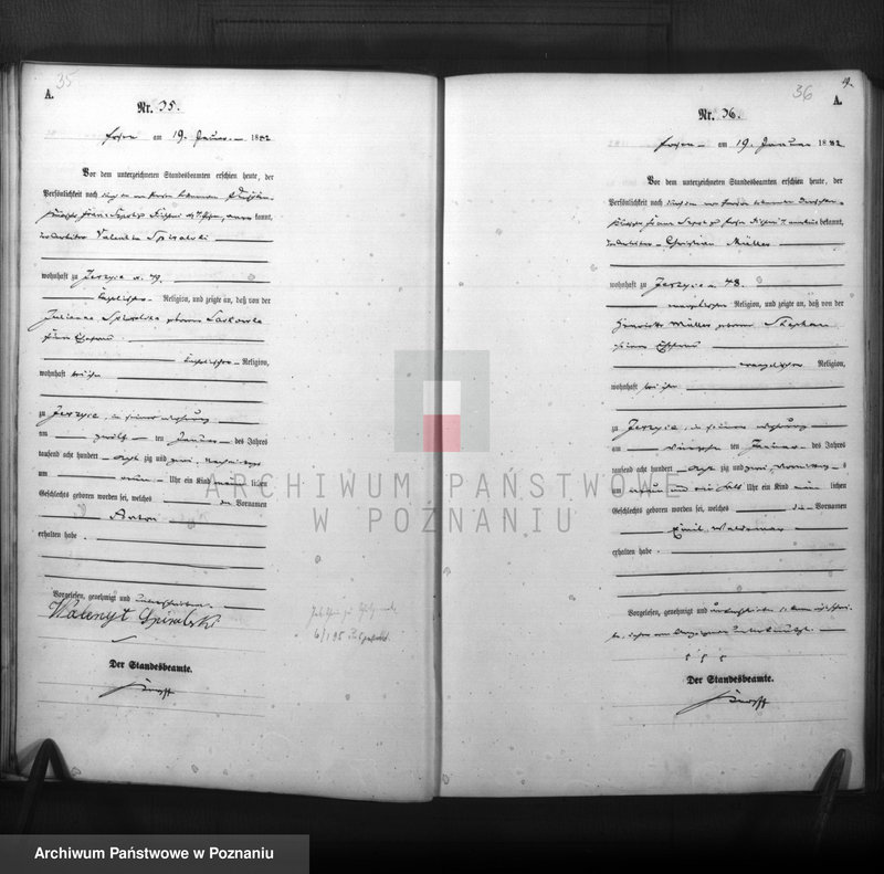 Obraz 20 z jednostki "Księga urodzeń t. I"