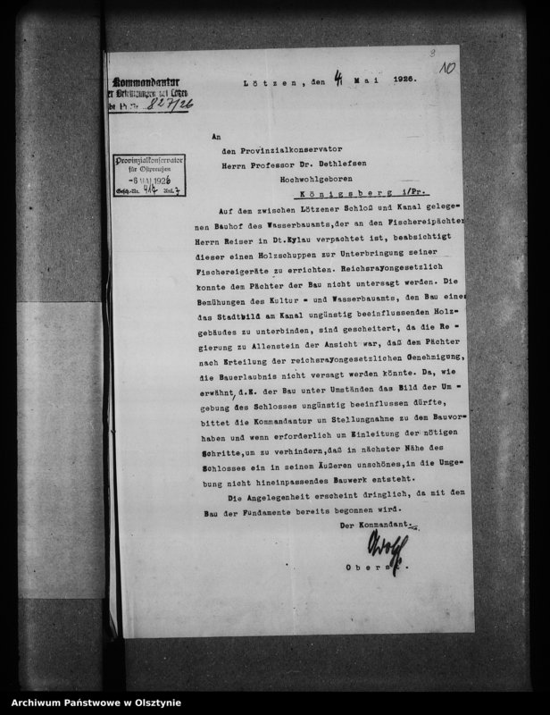 image.from.unit.number "Lötzen, Burg"