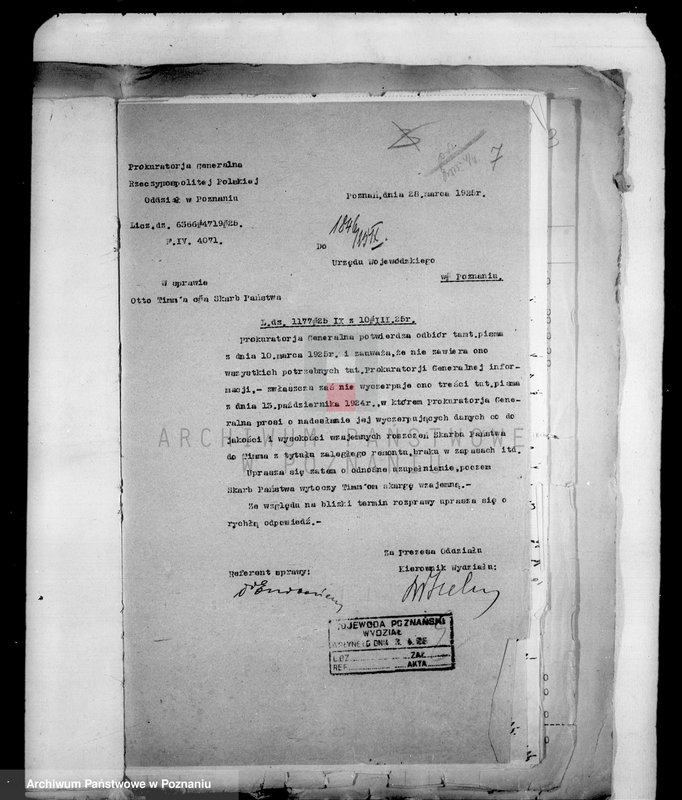 Obraz 11 z jednostki "Skarb Państwa przeciwko Ottonowi Timm z powodu zaległego remontu i braku zapasów w majątku Karnówko powiatu wyrzyskiego"