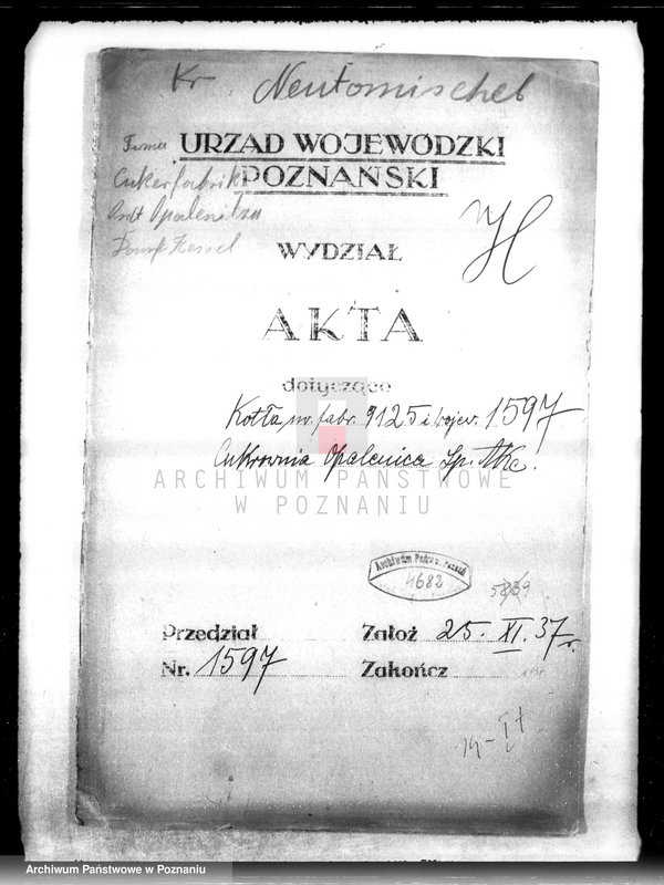 Obraz 4 z jednostki "Cukrownia Opalenica Spółka Akcyjna, nr woj. 1597"