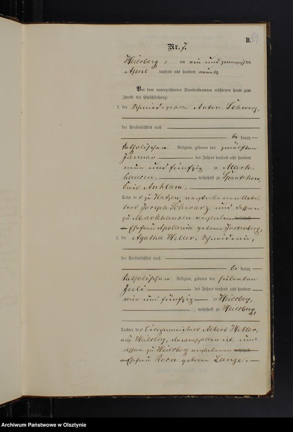 image.from.unit.number "Heiraths-Neben-Register Nr 1 - 28"