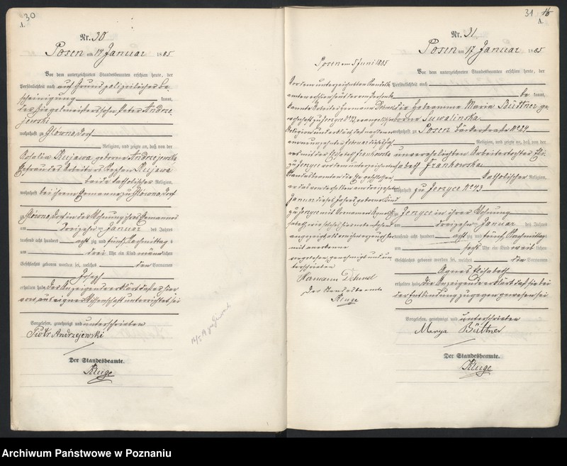 Obraz 19 z jednostki "Księga urodzeń t. I"