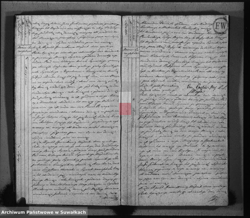 image.from.unit.number "Księga aktów stanu cywilnego urodzonych w gminie seyneńskiey na 1814 rok."