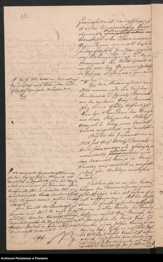 Obraz 13 z jednostki "A. betr. die gräfliche Familie von Bniński"