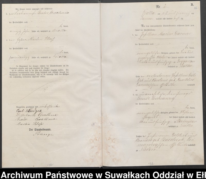 image.from.unit.number "Heiraths-Haupt-Register des Königlich Preussischen Standes-Amtes Bialla Kreis Johannisburg"