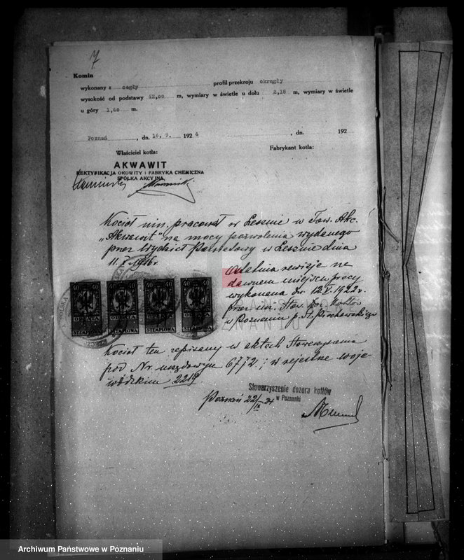 Obraz 11 z jednostki "Firma "Akwawit" Towarzystwo Akcyjne W Poznaniu nr woj. 2219"