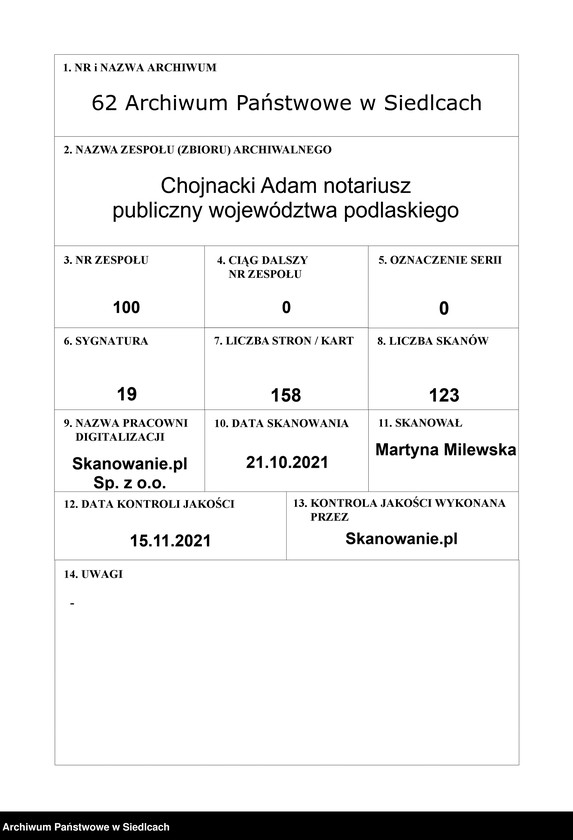 Obraz 1 z jednostki "Rok 1831 [Akta notarialne od nr 1 do nr 56]"