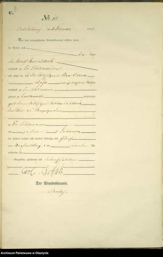 image.from.unit.number "Haupt-Sterbe-Register Nr 1 - 78"