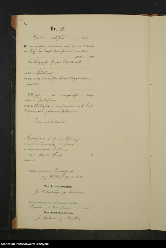 image.from.unit.number "Sterbe-Neben-Register Nr 1 - 28"