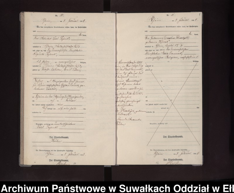 image.from.unit.number "Sterbe-Neben-Register des Preussischen Standes-Amtes Rhein Loetzen"
