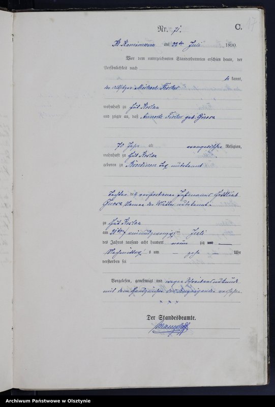image.from.unit.number "Sterbe-Haupt-Register Nr 55 - 116 /część księgi/"