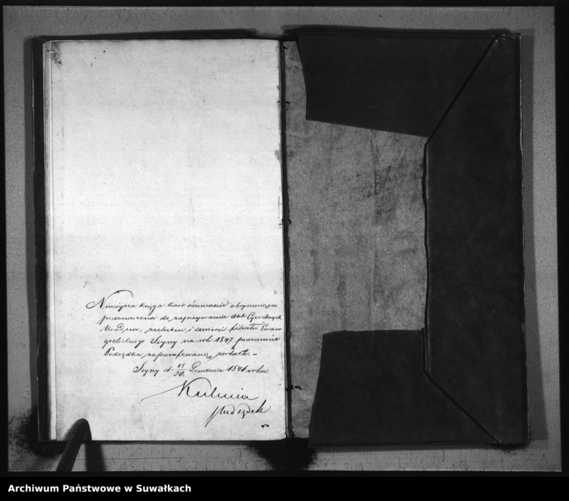 Obraz 14 z jednostki "Księga Duplikat do zapisywania Aktów Urodzenia, Zaślubienia i Zeyścia dla filiału Seyneńskiego Ewangelickiego na Rok 1847."