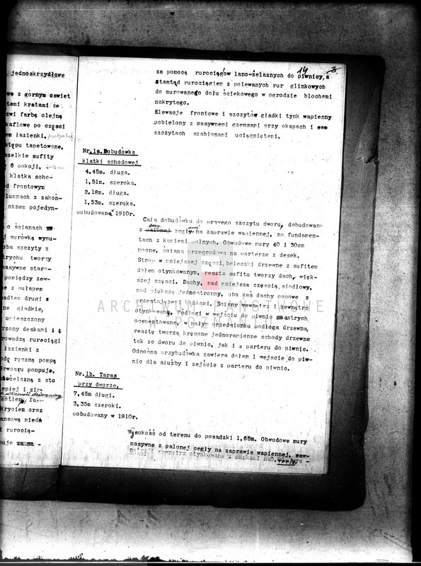 Obraz 18 z jednostki "Księga inwentaryzacyjna zabudowań na majątku państwowym Kopanina powiat wągrowiecki /opisy budynków/"