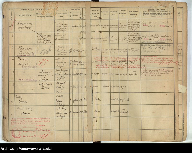 Obraz 18 z jednostki "[Księga ludności stałej m. Łodzi guberni piotrkowskiej - Dzielnicy Bałuty nr domu 167-195]"