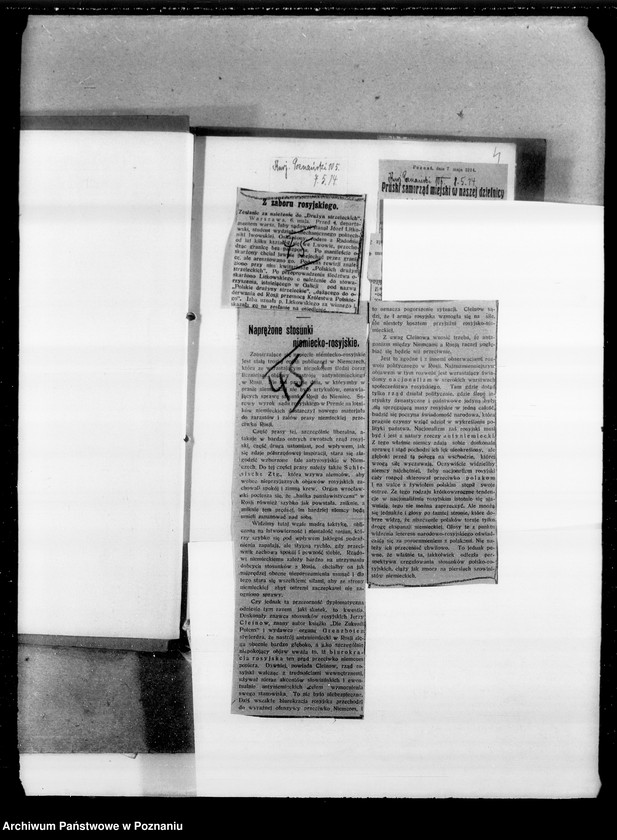 Obraz 17 z jednostki "Sprawy Polaków na terenie zaborów i zagranicą [Wycinki prasowe]"