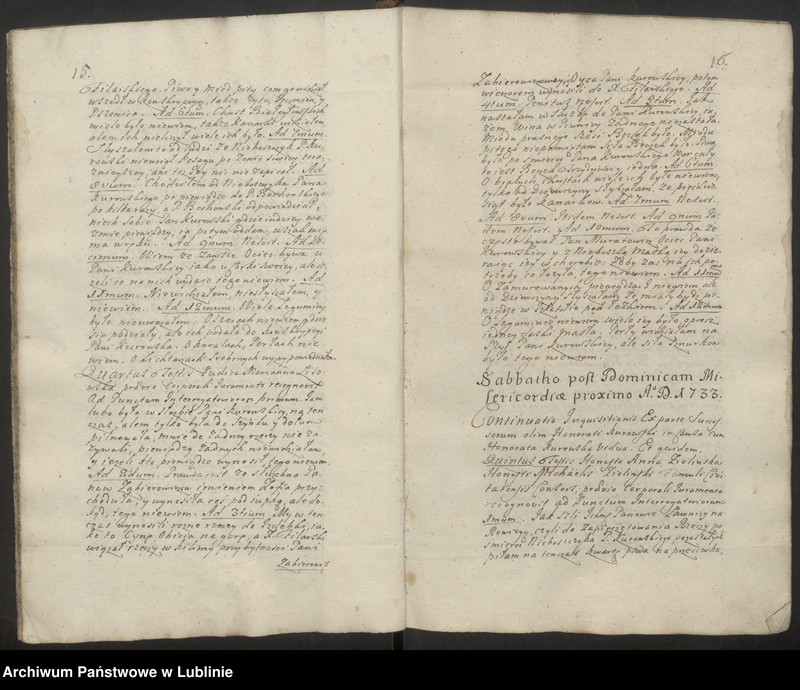 image.from.unit.number "Prothocollon inscriptionum, donationum, intromissionum, manifestationum, oblatarum aliorumque officiosorum actuum iudicii advocatialis civilis Lublinensis"