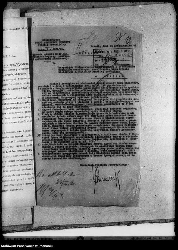 Obraz 17 z jednostki "Budżet, okólniki departamentu skarbu, rok 1921"