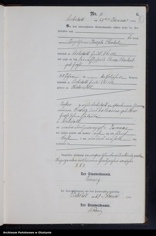 image.from.unit.number "Sterbe-Neben-Register Nr 1 - 71"