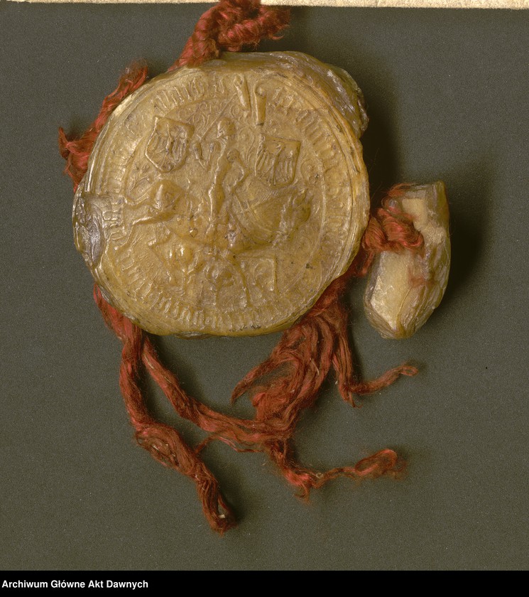 Obraz 7 z kolekcji "Pieczęcie książąt mazowieckich przy dokumentach dla miasta Warszawy111"