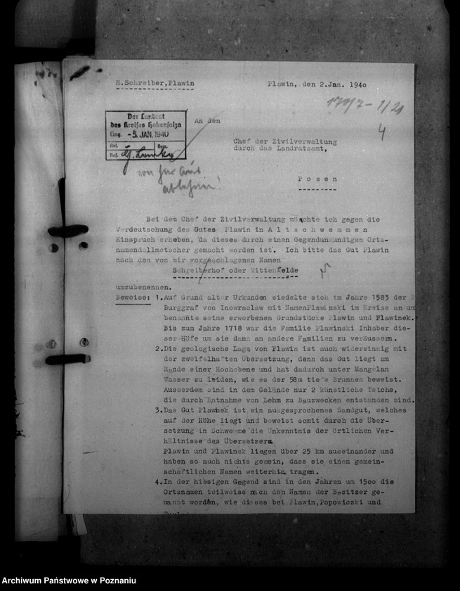 Obraz 10 z jednostki "Ortsnamenänderung Kreis Hohensalza"