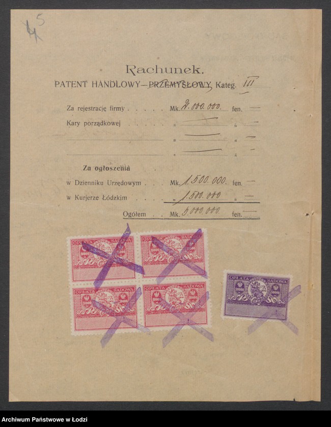 Obraz 7 z jednostki "Józef Bromberg – drobna sprzedaż skór"