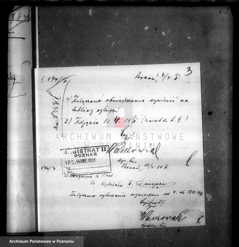 Obraz 7 z jednostki "Zatwierdzenie projektu zakładu przemysłowego /urządzenie fabryki opon/ nr 389 własność Centralnej Fabryki opon i gum Poznań ul. Starołęka"