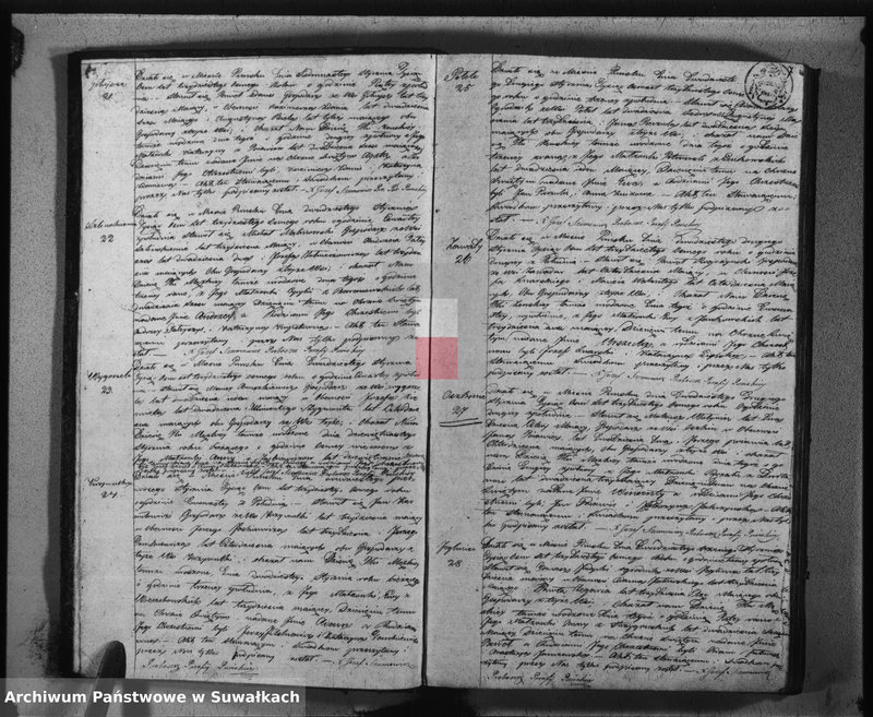 image.from.unit.number "Duplikat urodzonych, umarłych, zaślubionych w parafii puńskiey na rok 1838"