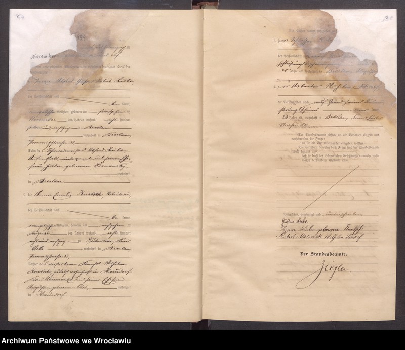 image.from.unit.number "Heiraths-Haupt-Register Breslau I 1911 Band 6"