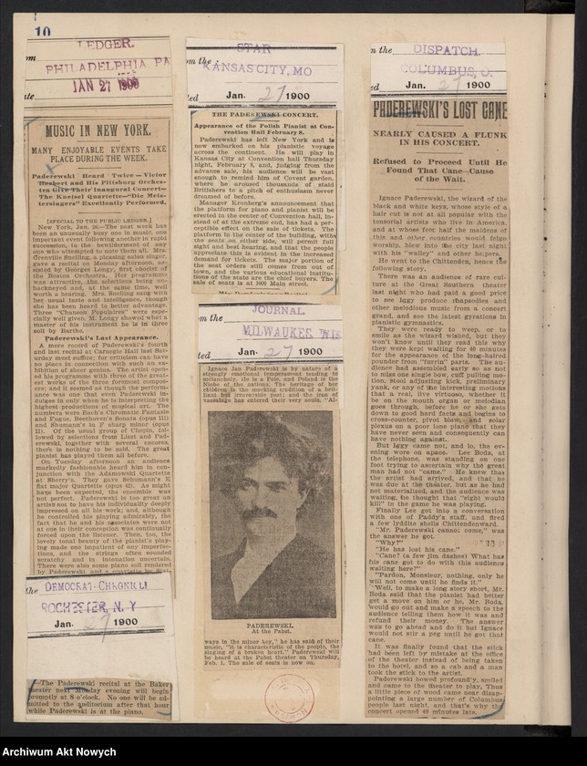image.from.unit.number "Amèrique 1900 (Wycinki prasowe dotyczące tournée i koncertów w Stanach Zjednoczonych i Meksyku)"
