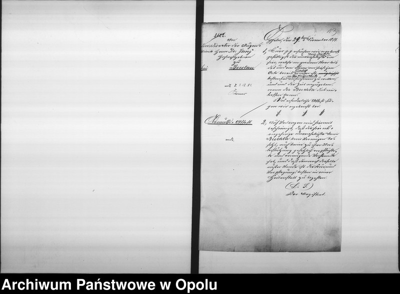 Obraz 13 z jednostki "Acta des Magistrats zu Oppeln betreffend die Taubstummen und Blinden-Institute Vol. II"