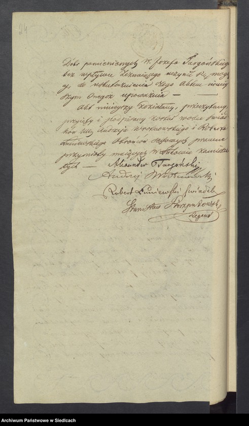 Obraz 18 z jednostki "[Akta notarialne od numeru 1 do numeru 196 z roku 1841]"