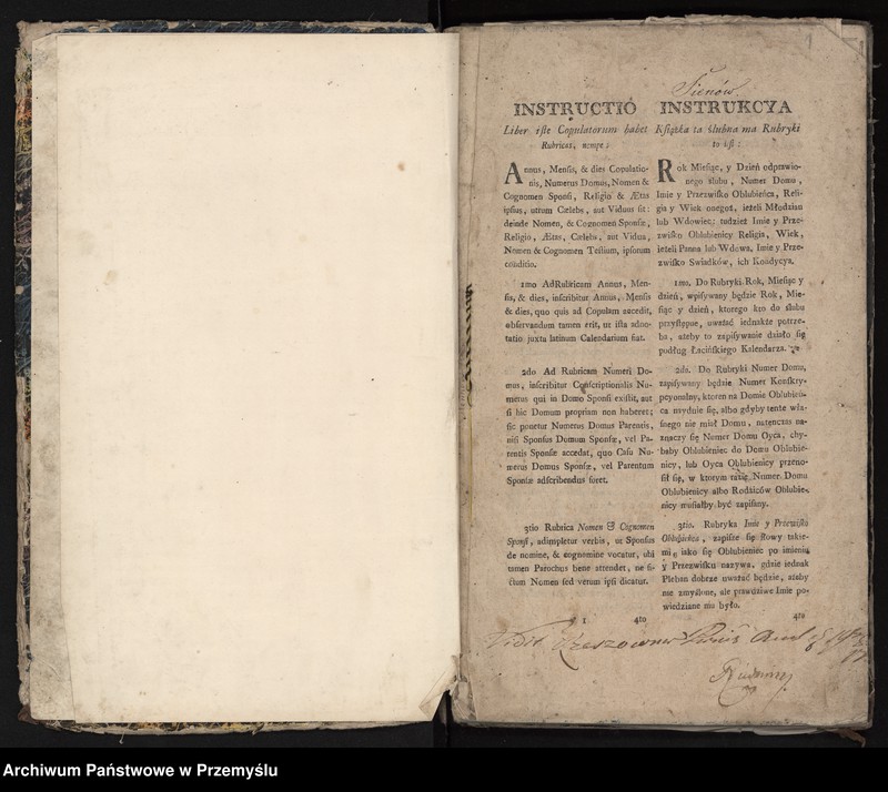 image.from.unit.number "Liber copulatorum pro pago Siennów, tom I"